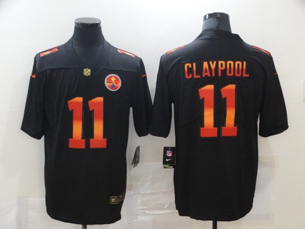 Men's Pittsburgh Steelers #11 Chase Claypool Black NFL 2020 Fashion Limited Stitched Jersey